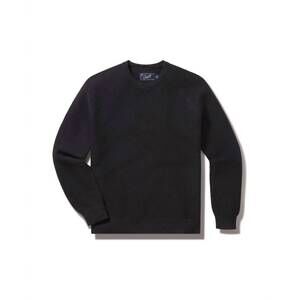 NEW GRAYERS men's ernest cotton cashmere crew sweater in charcoal